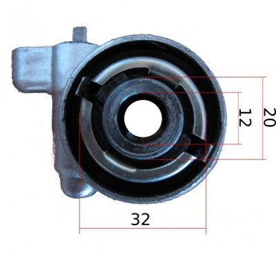 Tachoantrieb Rückseite