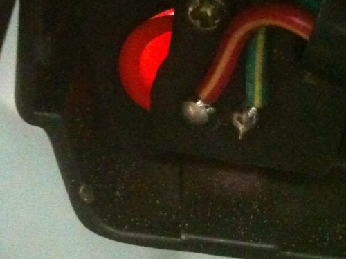 Schalterkabel<br />rot/gelb<br />grün/gelb