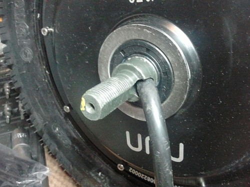 Radnabenmotor - Kabeldurchführung seitlich