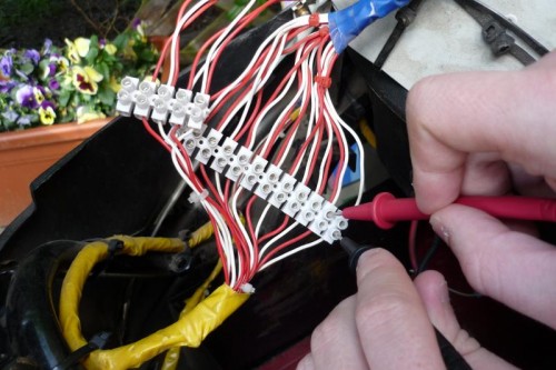 Messspitzen ansetzten