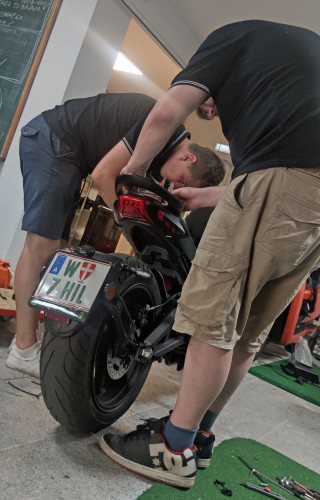 Connor &amp; colleage at work