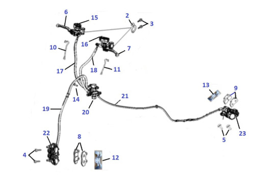 8 und 9 wären die Beläge