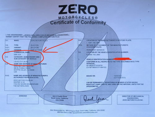 Zero DSR 2024 CoC Vorderseite