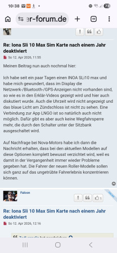 Wurde bei Auslieferung auch zu mir gesagt mit den Semsoren deakiviert