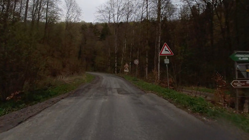 Manchmal ist die Straßenbereifung etwas wenig ...