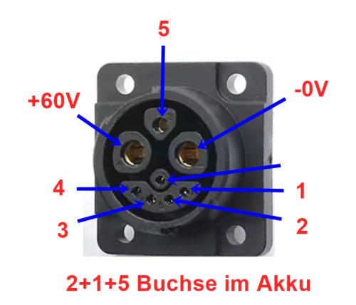Buchse am Akku